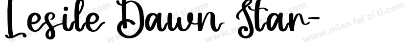 Lesile Dawn Star字体转换